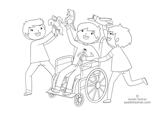 Free coloring pages about friendship