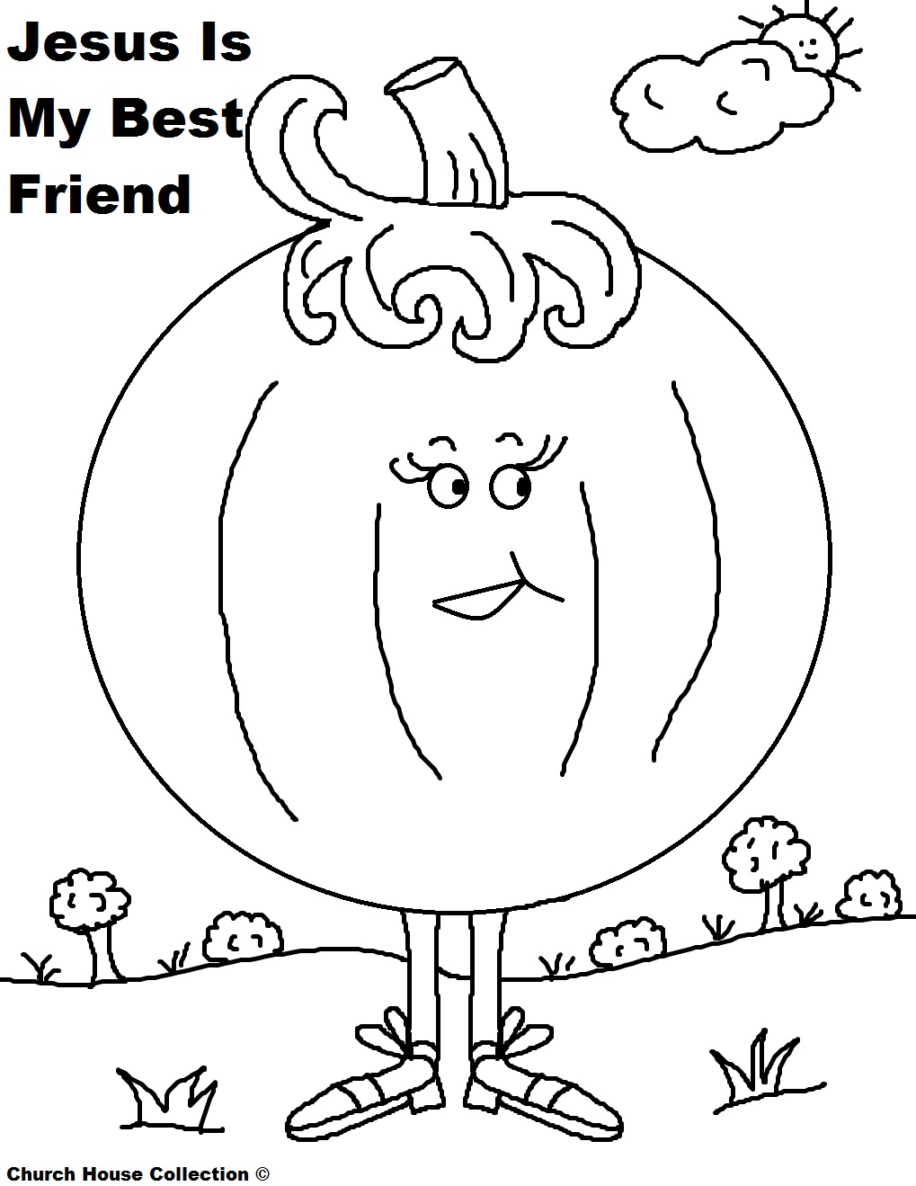 Church house collection blog free printable pumpkin coloring pages for sunday school childrens church or at home