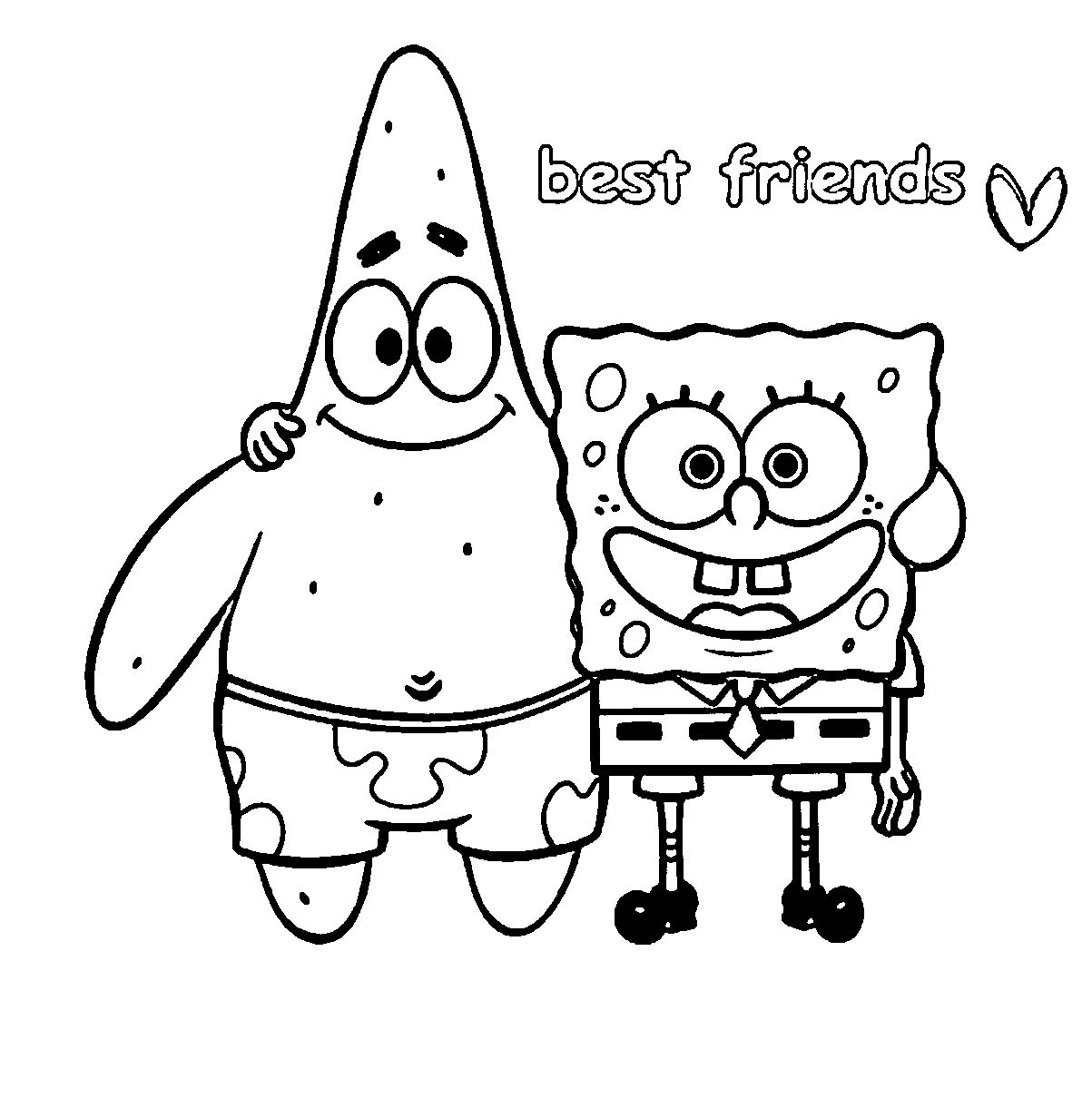 Best friends coloring pages pdf to print