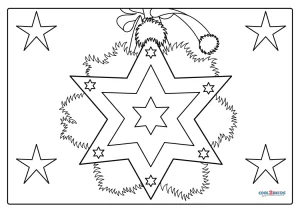 Free printable christmas star coloring pages for kids