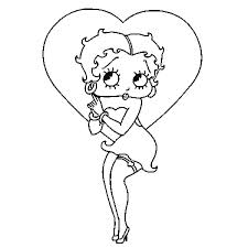 Betty boop coloring pages to print