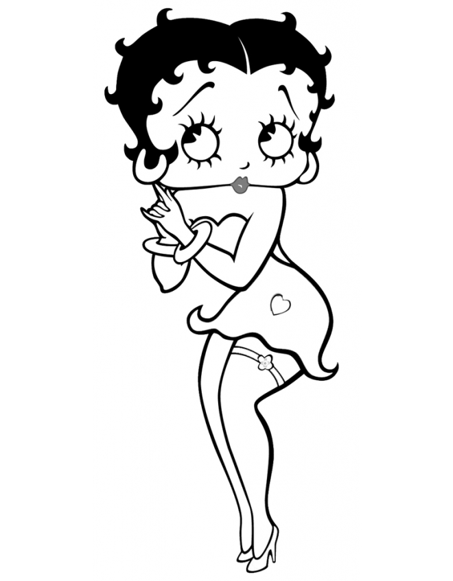 Betty boop cartoons â free printable coloring pages