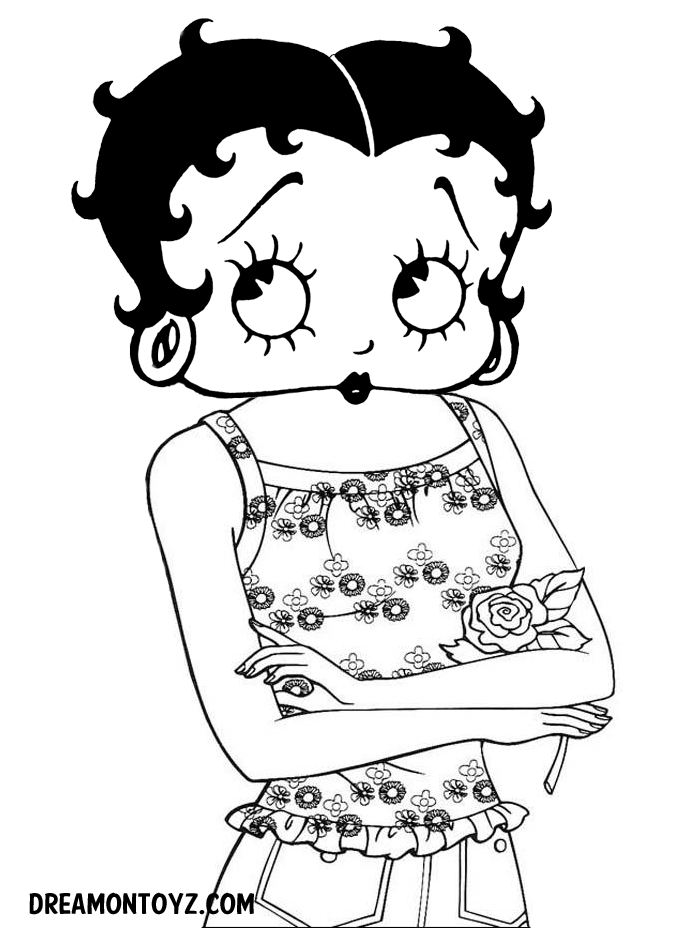 Betty boop coloring pages