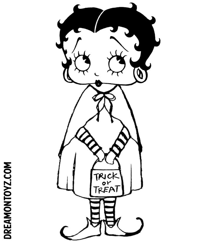 Betty boop coloring pages