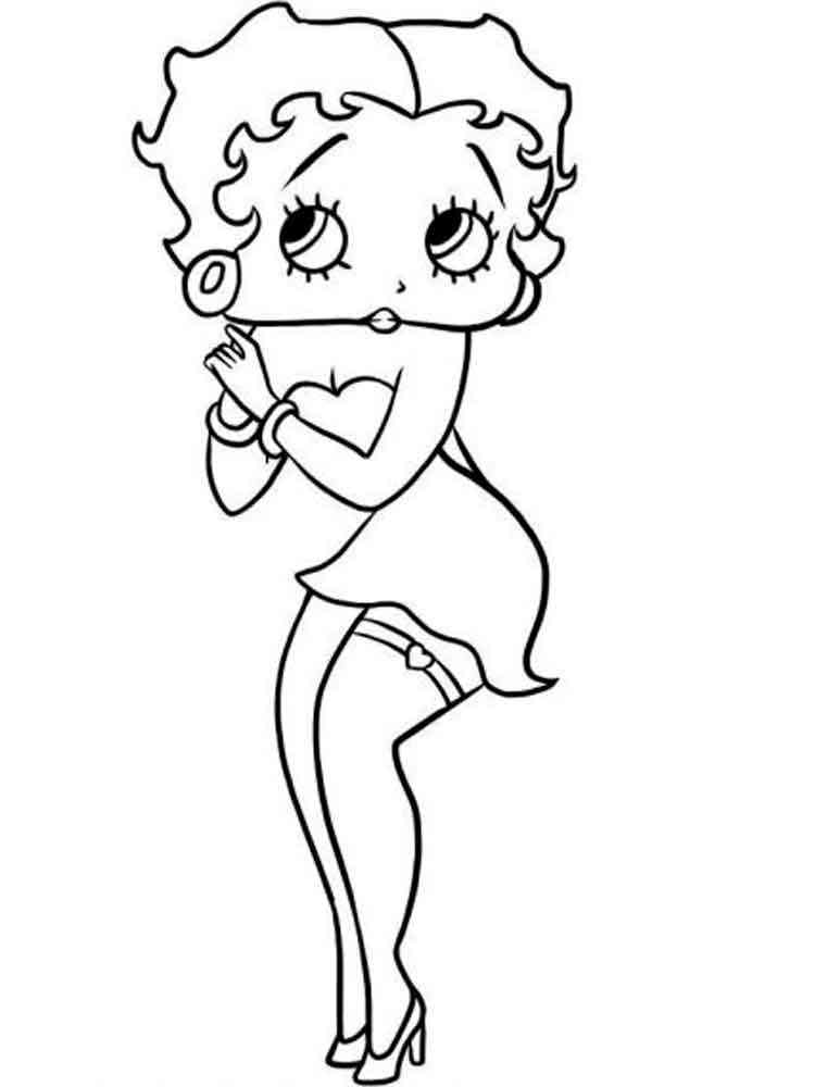 Betty boop coloring pages