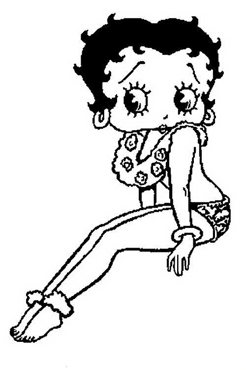 Free printable coloring sheets betty boop