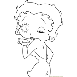 Betty boop coloring pages for kids printable free download