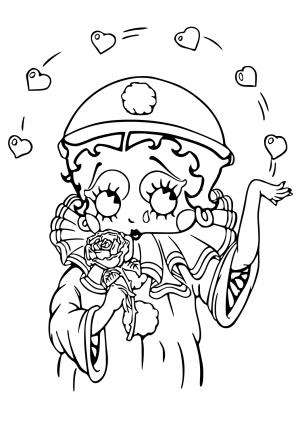 Free printable betty boop coloring pages sheets and pictures for adults and kids girls and boys