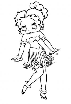 Free printable betty boop coloring pages for adults and kids