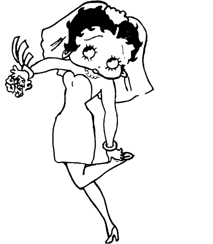 Betty boop coloring pages