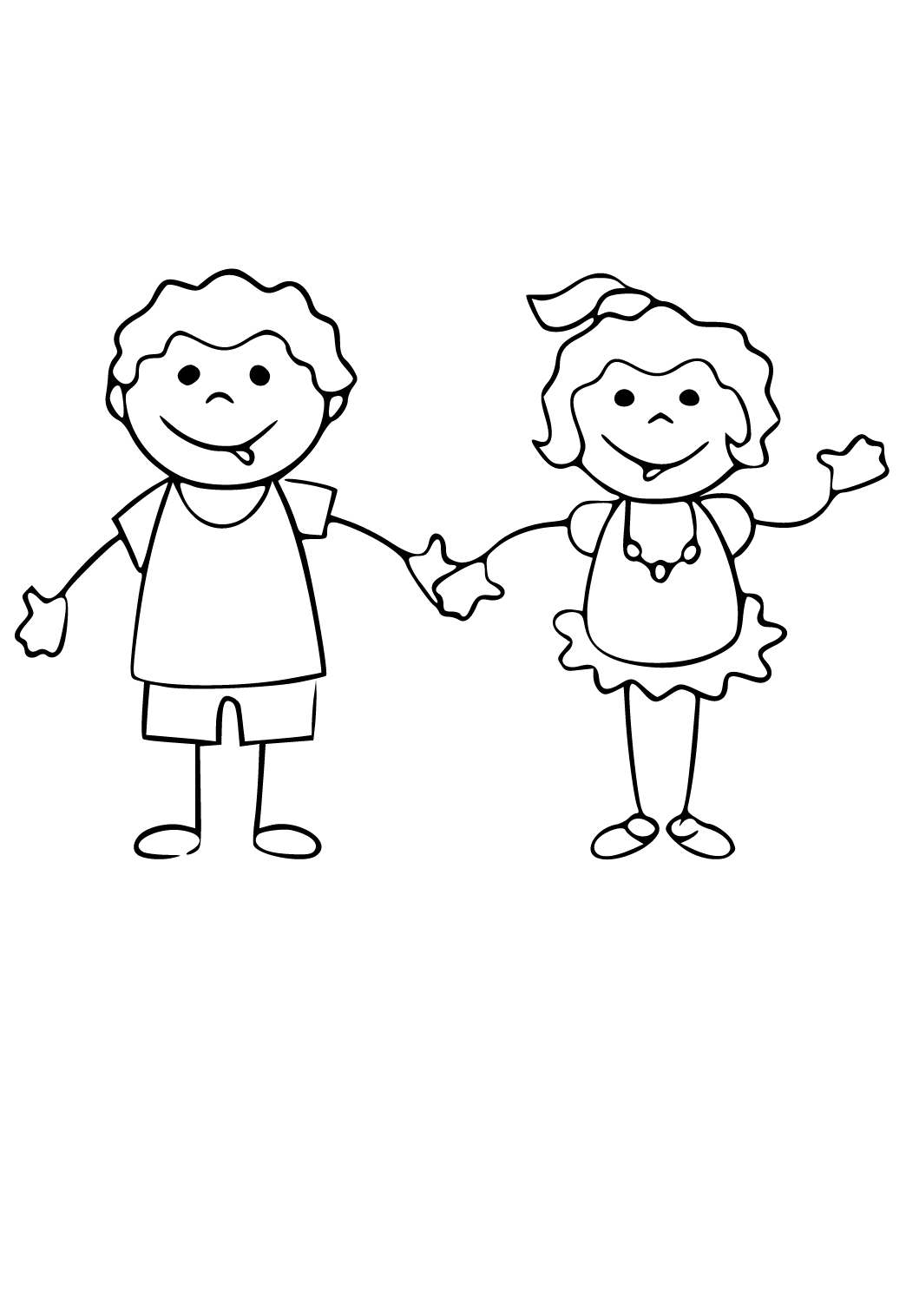 Free printable bff friendship coloring page for adults and kids