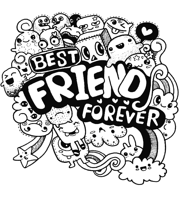 Bff coloring pages printable for free download