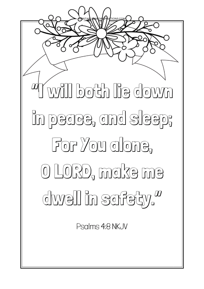 Free printable bible verse coloring book pages