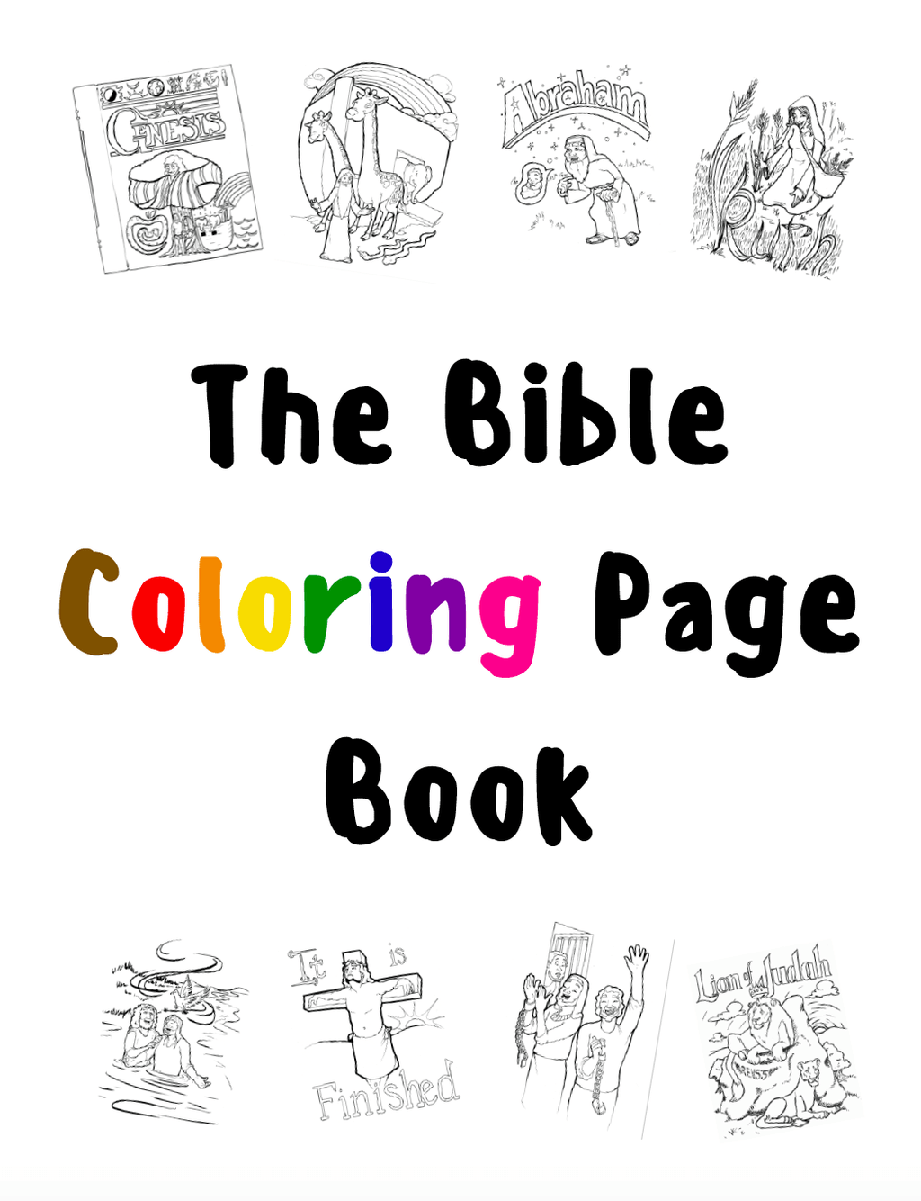 The bible coloring page book