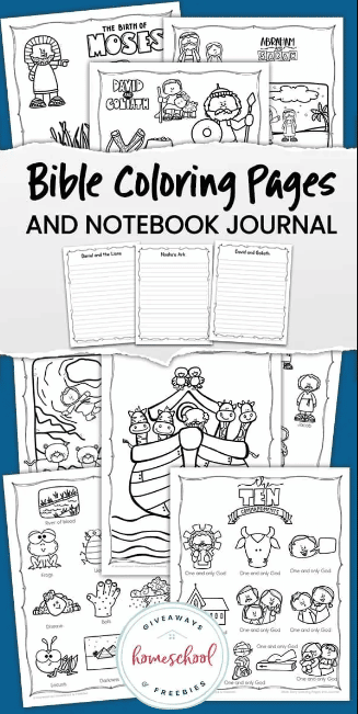 Bible coloring pages free homeschool deals