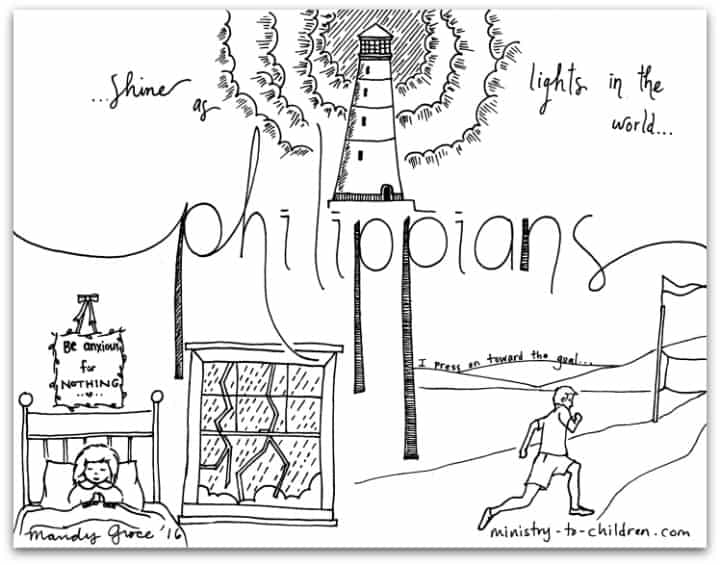 Philippiansâ bible book coloring page