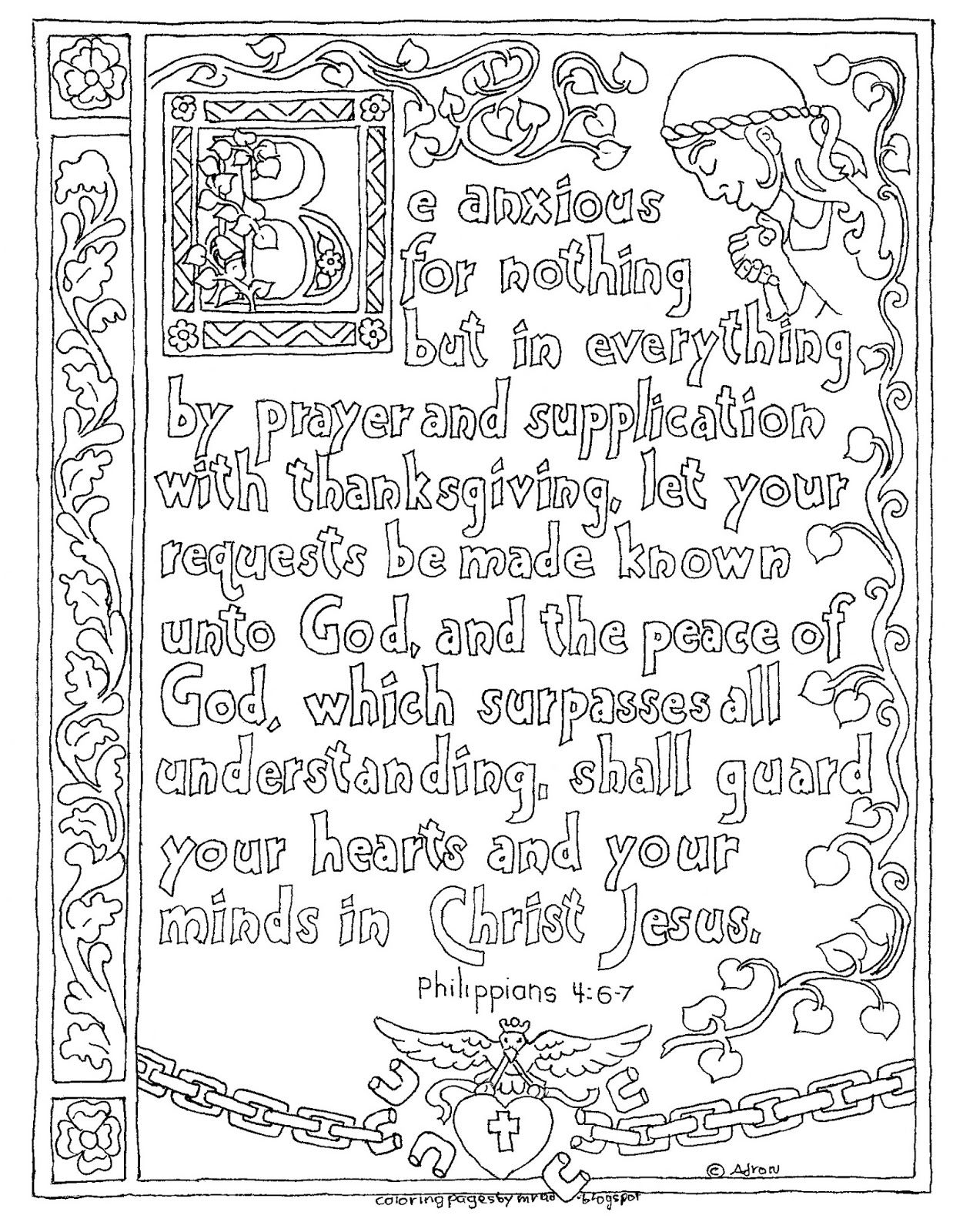 Coloring pages for kids by mr adron printable philippians