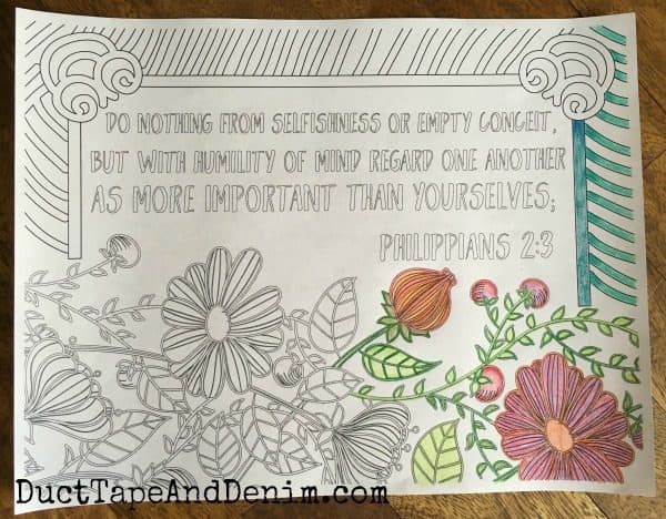 Free scripture coloring pages philippians