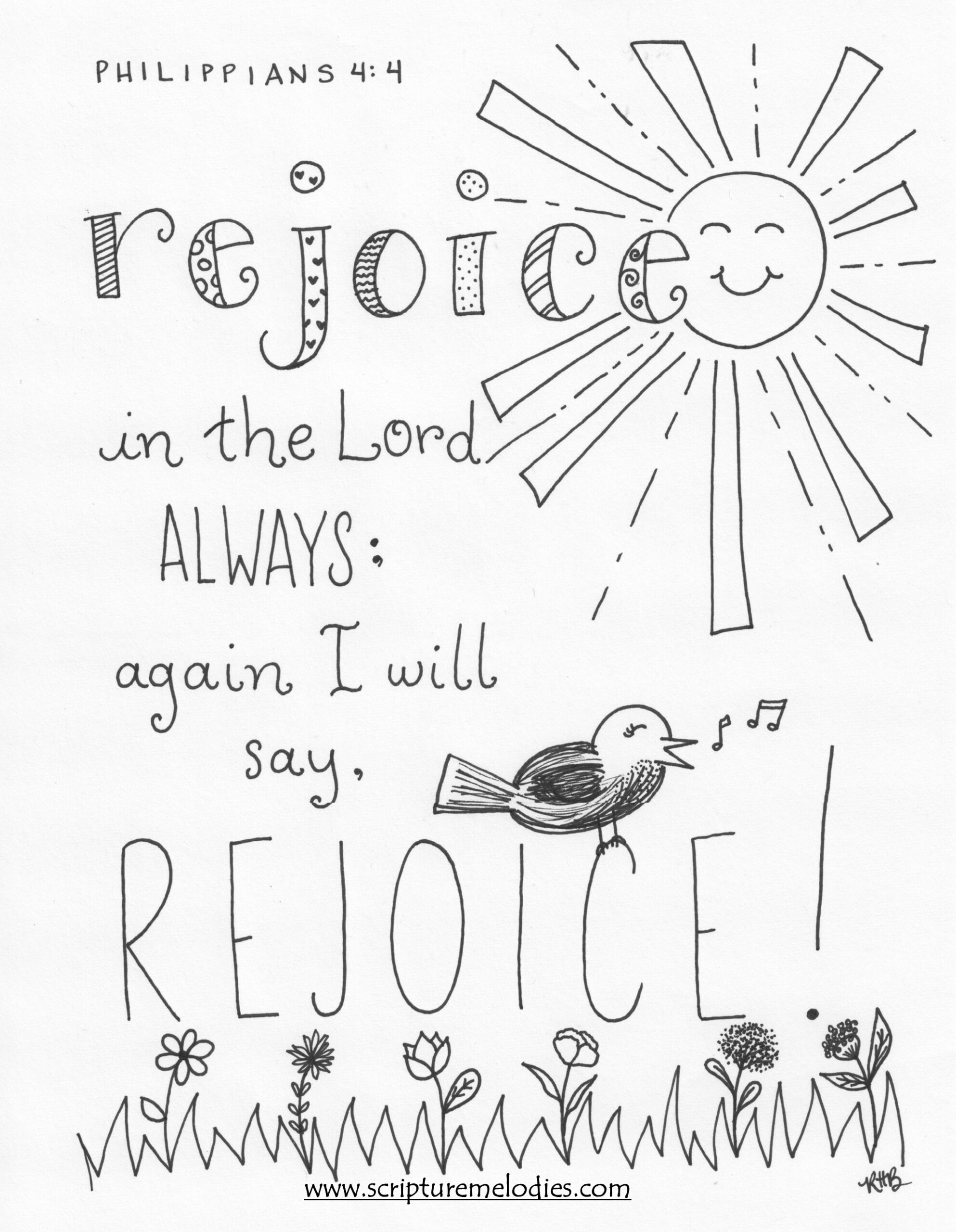 Coloring pages â scripture melodies