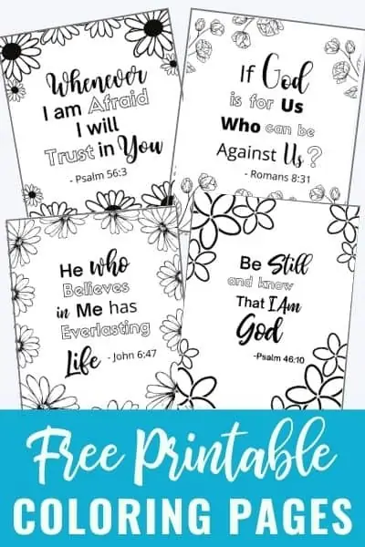 Free printable bible verse coloring pages