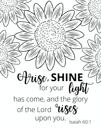 Free printable bible verse coloring pages