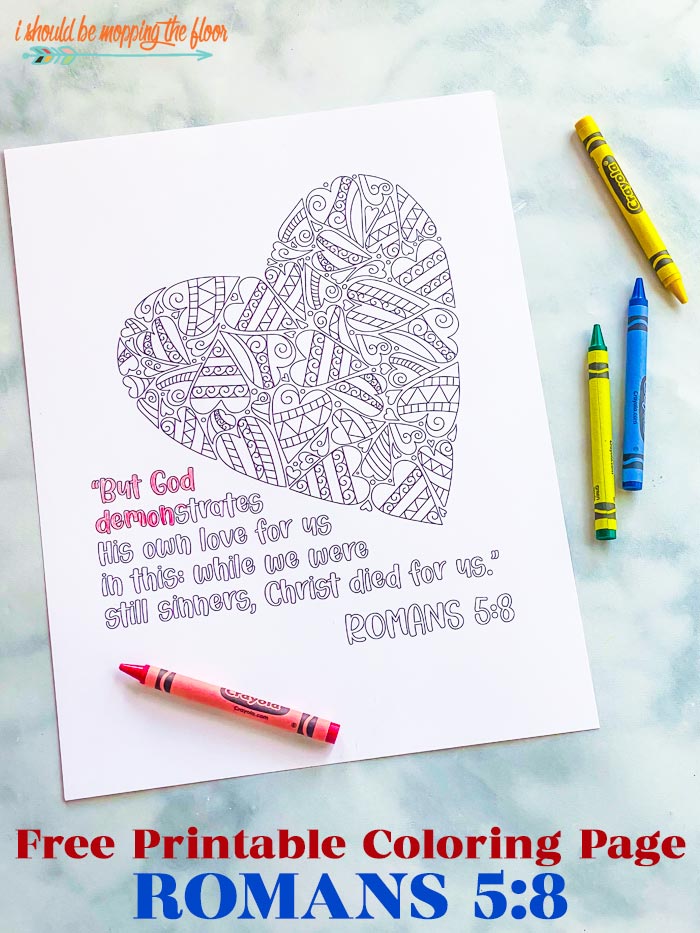 Free printable scripture coloring page i should be mopping the floor
