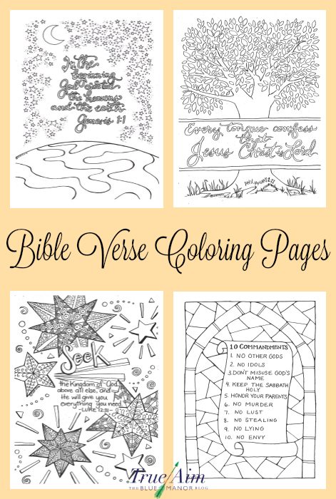 Bible verse coloring pages