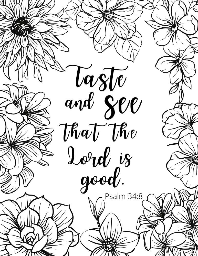 Free printable bible verse coloring pages