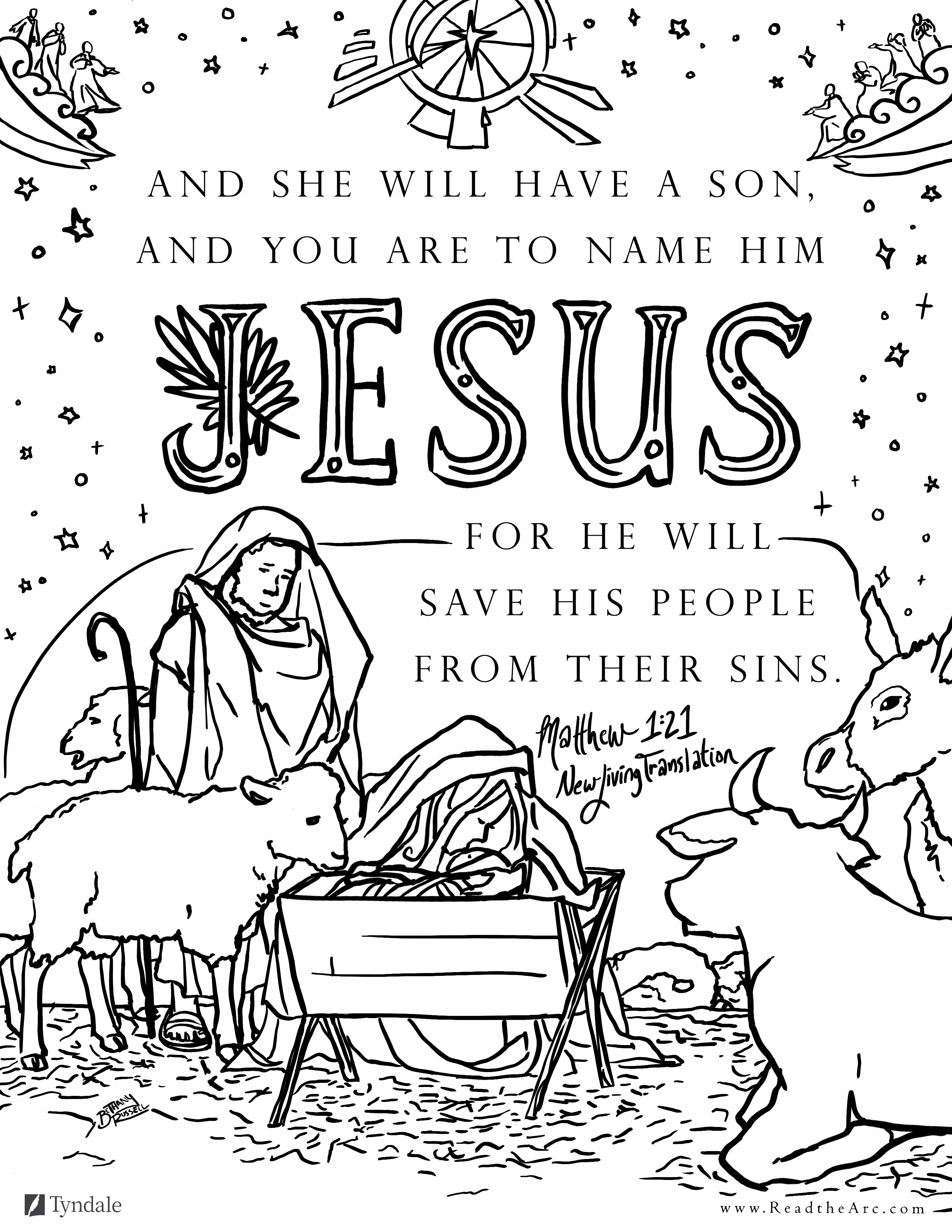 Free printable holiday bible verse coloring pages