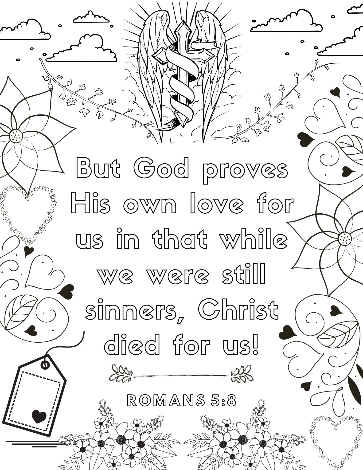 Bible verse coloring pages for adults