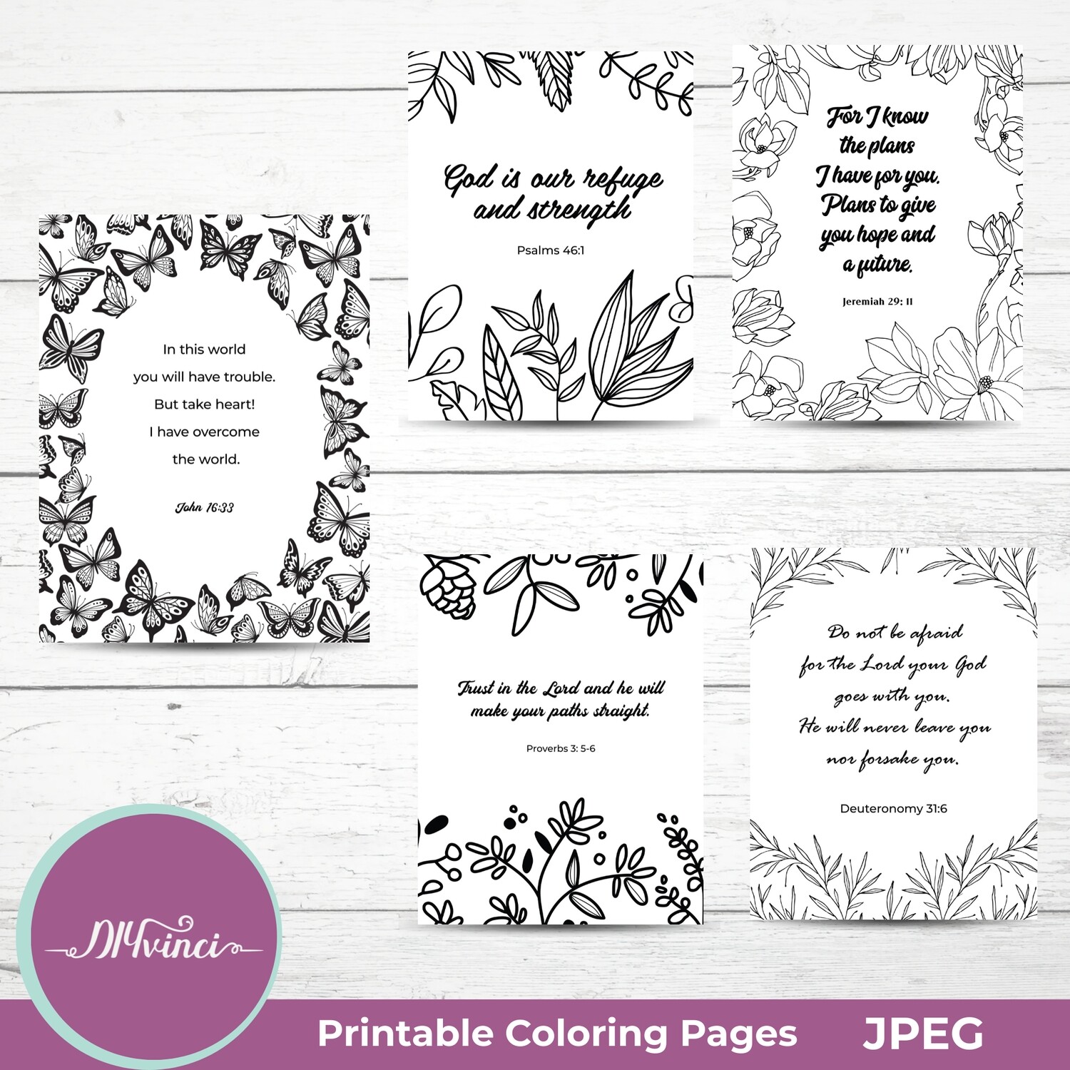 Printable bible verse coloring pages