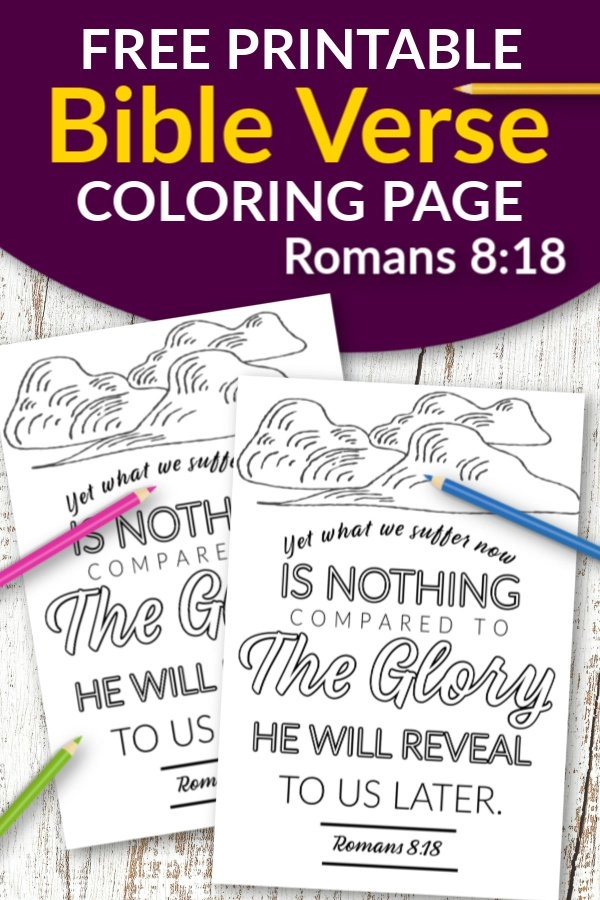 Free printable romans bible verse coloring page â simple mom project