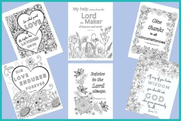 Free printable scripture coloring pages