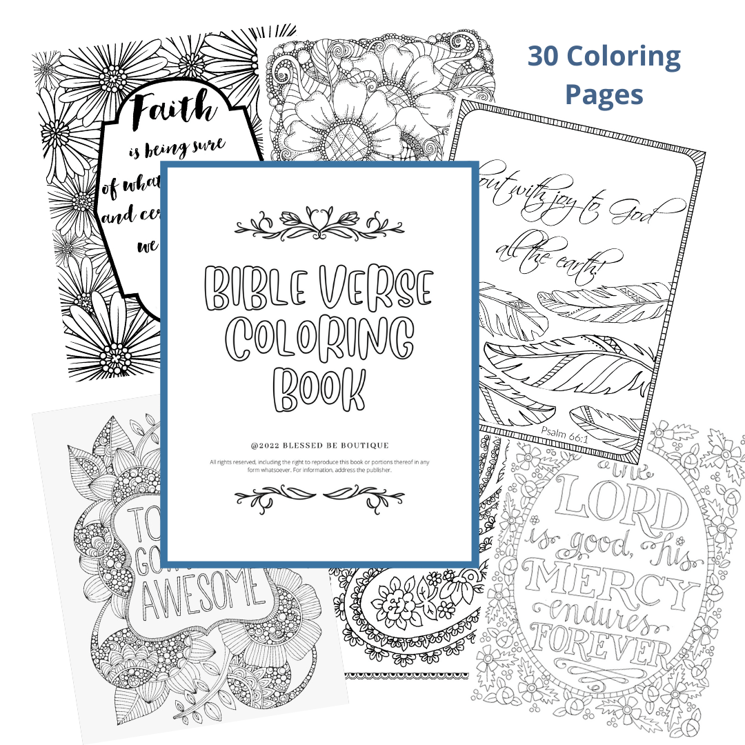 Bible verse coloring book download â blessed be boutique