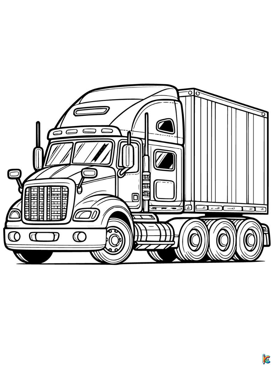 Truck coloring pages â