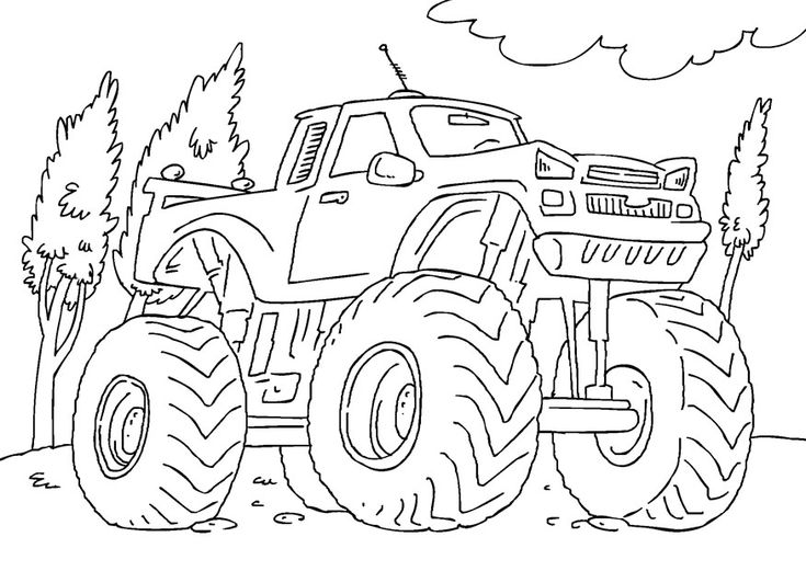 Free printable monster truck coloring pages for kids monster truck coloring pages truck coloring pages cartoon coloring pages