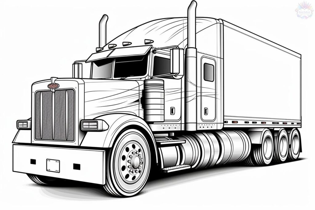 Truck coloring pages