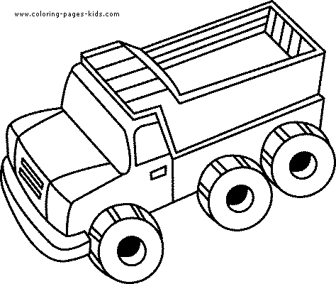 Big truck coloring page