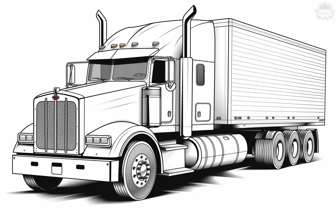 Truck coloring pages