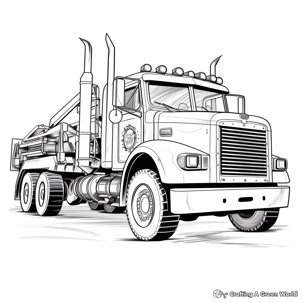 Tow truck coloring pages