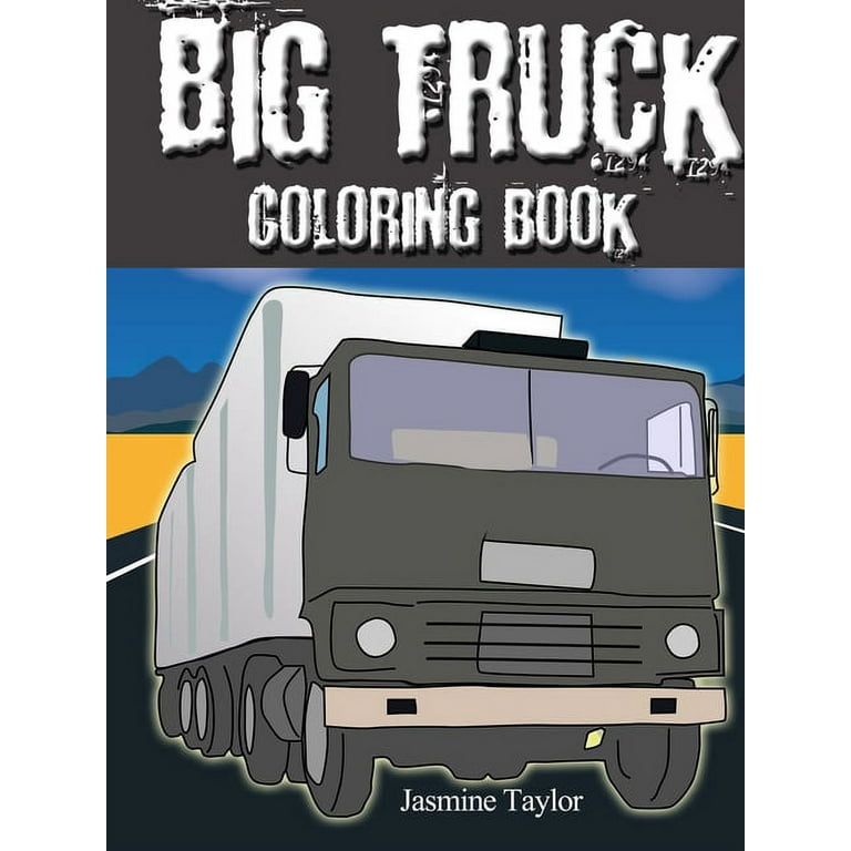 Big truck coloring book paperback