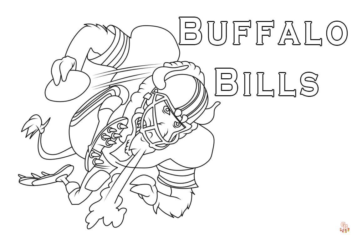 Printable buffalo bills coloring pages free for kids and adults