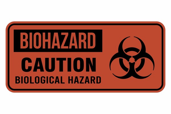 Biohazard sign royalty