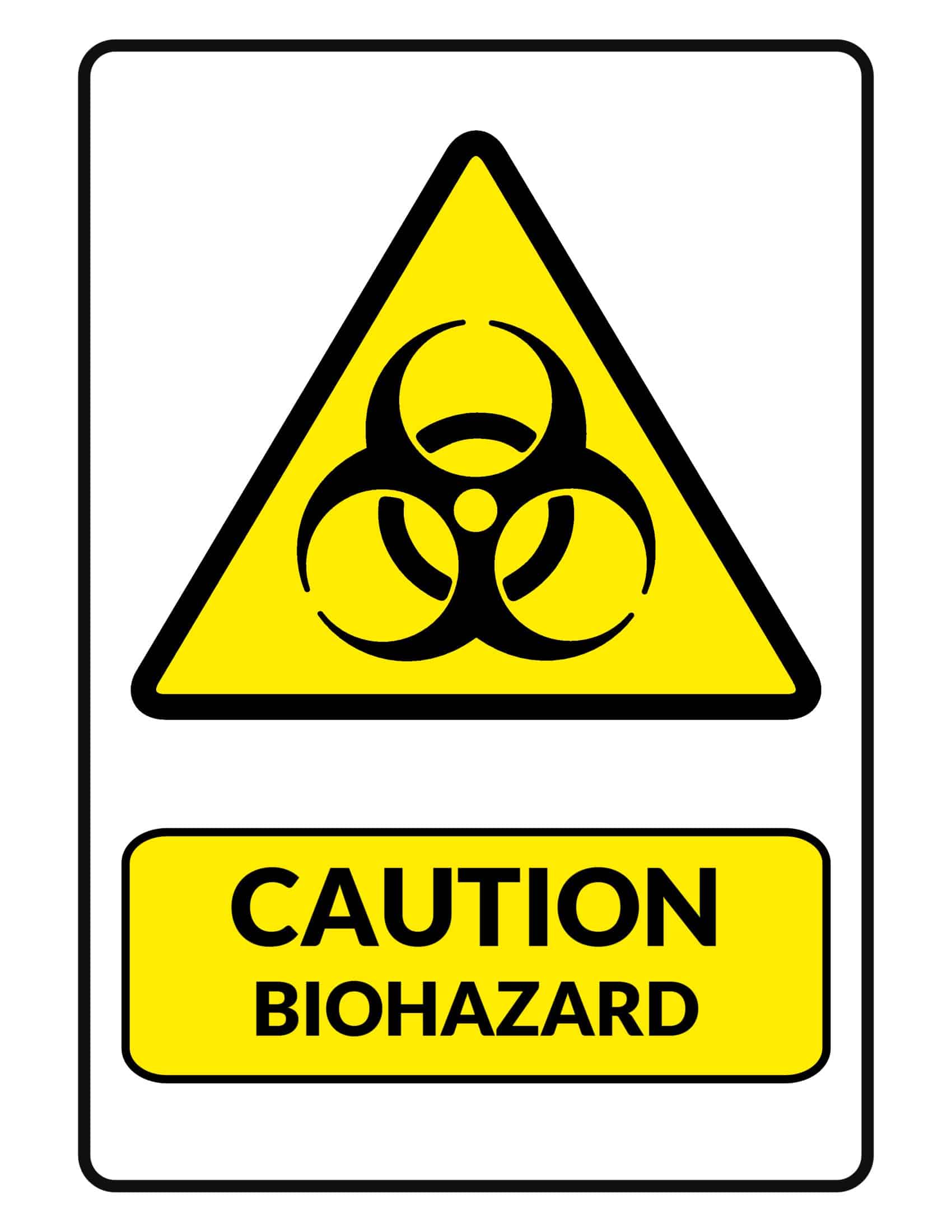 Free printable biohazard sign templates png pdf colors labels