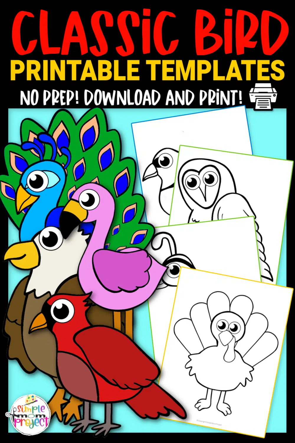 Printable bird templates â simple mom project