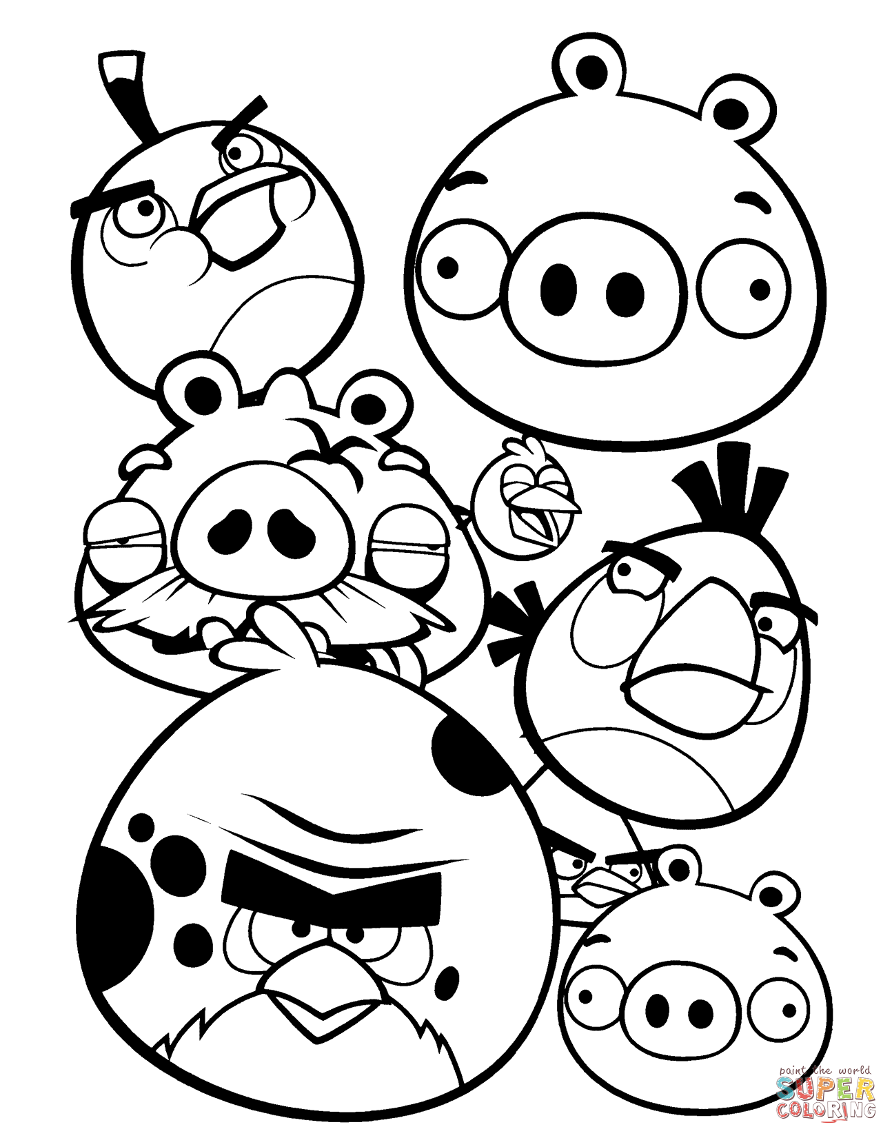 Angry birds coloring page free printable coloring pages