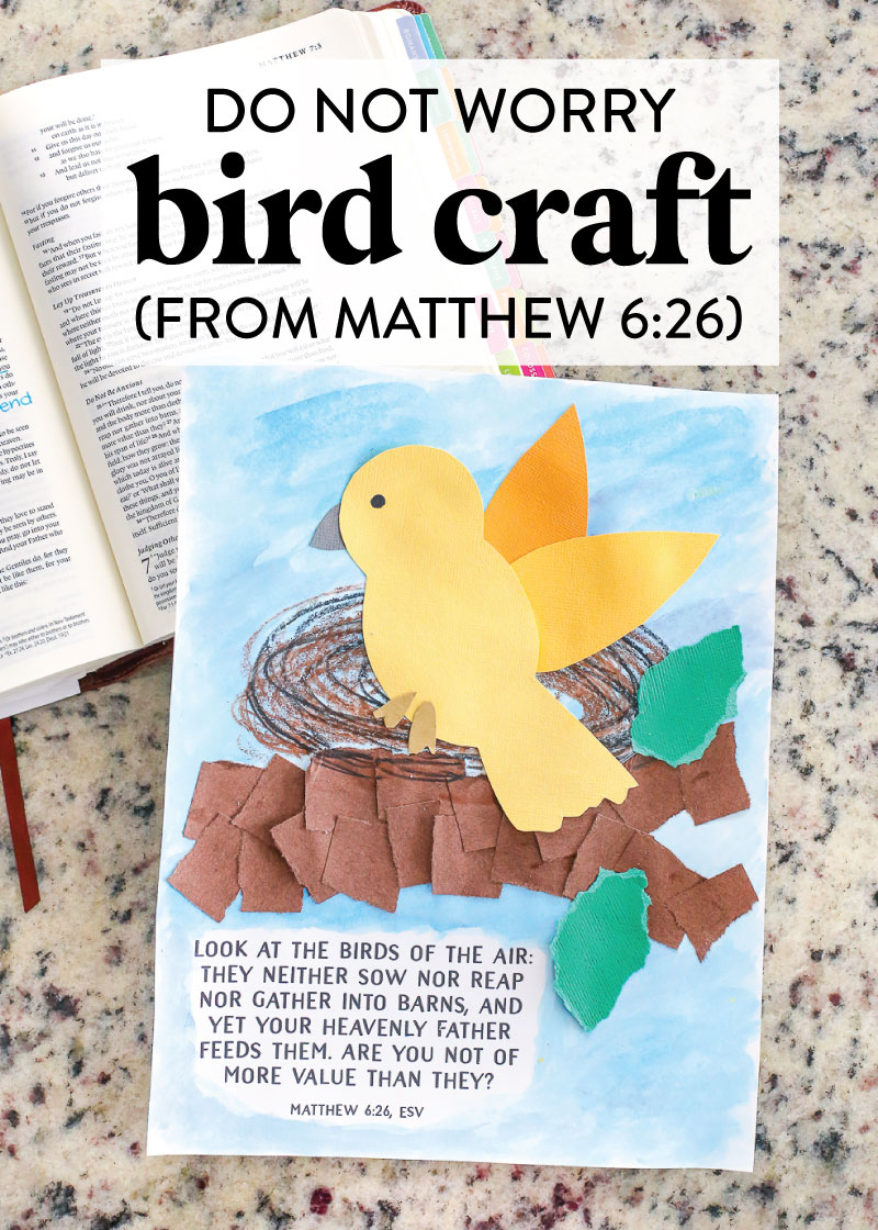 Do not worry bird craft for kids from matthew