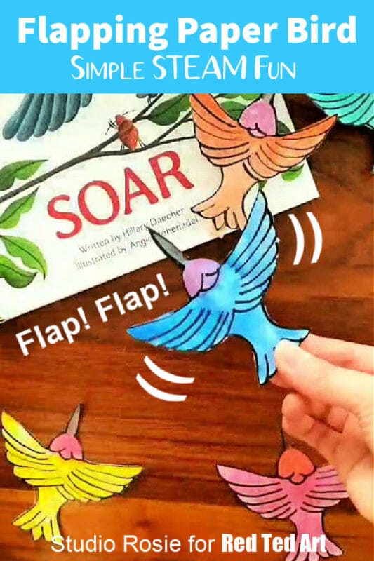 Easy flapping birds paper craft