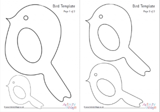 Bird templates for kids crafts