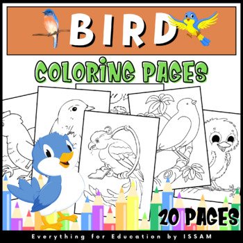 Birds coloring pages printable worksheets for preschoolers kindergarteners